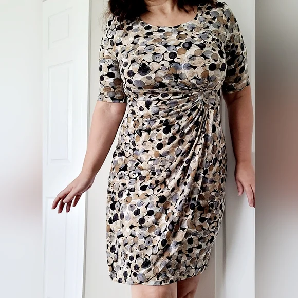Connected apparel polka dot dress online
